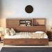 Wildon Home® Dettmer Daybed w/ Shelf & Movable Door, Soft Board, USB Ports & Three Drawers Wood in Brown | 44.1 H x 78 W x 50.2 D in | Wayfair