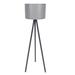 George Oliver Kisa 57.09" Tripod Floor Lamp in Gray | 57.09 H x 14.96 W x 14.96 D in | Wayfair E64EC74394574AD383B96A64066B8C98