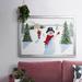 The Holiday Aisle® Santa's Snowmen Collection A Framed On Canvas Print Canvas in Brown | 26 H x 38 W x 1.5 D in | Wayfair