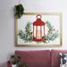 The Holiday Aisle® Woodland Holiday Collection A Framed On Canvas Print Canvas in Green/Red | 18 H x 26 W x 1.5 D in | Wayfair