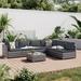 Latitude Run® Bethane 7 Piece Sectional Seating Group w/ Cushions, Rattan in Gray | Outdoor Furniture | Wayfair 0CF0EA6093CA4569BECA6524F1AE486B