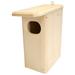Arlmont & Co. Shanniece 16.5" H x 7" W x 14.75" D Post Birdhouse Wood in Brown | 16.5 H x 7 W x 14.75 D in | Wayfair