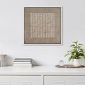wall26 Mid-Century Geometric Line Pattern Abstract Shapes Modern Art Decoration Boho Nordic Framed On Canvas Print Canvas in Brown | Wayfair
