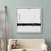 wall26 Black Gray Industrial Paint Strokes - Floater Frame Print on Canvas 16.0 H x 16.0 W x 1.5 D in grayCanvas in White Framed | Wayfair