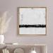 wall26 Black Gray Industrial Paint Strokes - Floater Frame Print on Canvas 24.0 H x 24.0 W x 1.5 D in grayCanvas in Natural Framed | Wayfair