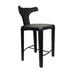 17 Stories Zafira Solid Wood Low Back Side Chair Dining Chair Wood in Black/Brown | 35 H x 20 W x 22 D in | Wayfair