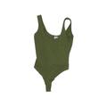 ASOS Bodysuit: Green Print Tops - Women's Size 4