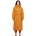 Orange Two-in-one Reversible Trench Coat