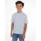 T-Shirt TOMMY HILFIGER "ESSENTIAL TEE S/S" Gr. 10 (140), blau (breezy blue) Jungen Shirts T-Shirts