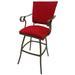 Outdoor Patio Extra Tall Spectator Swivel Bar Stool 35 - Jenna