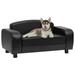 vidaXL Dog Sofa Black 31.5 x19.7 x15.7 Faux Leather