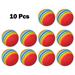 10pc Golf Swing Training Foam Balls Indoor Practice Rainbow Sponge Balls