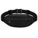 Messenger waist bag belt bag zipper pocket suitable for travel running exercise waist bag - black