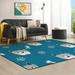 Anyway.go Area Rug Non Slip Absorbent Comfort Soft Floor Carpet Yoga Mat for Indoor Outdoor Entryway Living Room Bedroom Home Decor 60 x 39inch Cute Dog Pattern