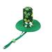 TNOBHG Shamrock Print Dog Hat St Patrick s Day Pet Hat Adjustable Elastic Band Green Shamrock Print Dog Cat Top Pointy Hat Irish Festival Costume Decoration