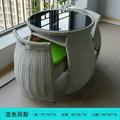 Modern Balcony Small Table and Chair Combination Three-piece Home Garden Outdoor Patio Leisure Rattan Chairs Rattan Furniture