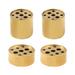 4pcs Copper Holders Round Stoves Censers Insense Holder Catcher Home Table ( Golden )