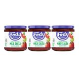 Foods Vegan Mild Pack | Chunky Tomato Jalapeno | Low FODMAP Certified | Gut Friendly IBS Friendly Kitchen Staple | Gluten Lactose Non GMO | 3 Jars 16 Ounces