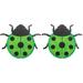 2 PCS Iron Beetle Goblincore Room Decor Wall Decoration