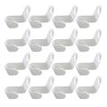 40 Pcs Hanger Hook Clothing Hooks Cupboard Organizer Coat Hangers Plastic Space-saving Outfit Clothes Connector White