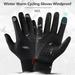 Niyofa Winter Running Gloves Touch Screen Lightweight Thermal Warm Mittens Fleece Waterproof Cold Weather Thin Glove Black Outdoor Men Women for Work Outdoor Sports Cycling Bike Motorcycle