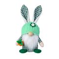 Ovticza Easter Bunny Gnomes Decor Rabbit Gnomes Girl Room Decor Nordic Swedish Nisse Scandinavian Tomte Elf Dwarf Spring Easter Ornaments Figurine Spring Light Green One Size