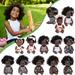 Apmemiss Saving Clearance Baby Cute Curly Hair Sport Boys Black Baby Toy Doll Kids Gift Hooded with Cloth Prime Clearance Items