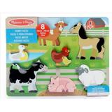 Melissa & Doug Farmyard Animals 8 Piece Chunky Puzzle