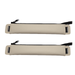 Pencil Case (2 Pack) PU Leather Pen Pencil Pouch Holder Stationery Zipper Bag with Elastic Strap for Pens Pencils EraserKhaki