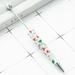 Feildoo 10pcs Beaded Beadable Pens Ball Pen Ballpoint Pen Beadable Pens DIY Set for Exam Drawing Journaling Pens Writing Kids Gifts Printed 8 Christmas A Y05F9N2G