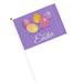 Happy Easter Colorful Easter Eggs Mini Hand Held Flags Small Flag Banner Party Decoration For Parades Six Piece