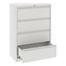 Pemberly Row 4-Drawer Steel Metal Lateral Filing Cabinet with Lock in White