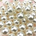 Feildoo 6mm Pearl Necklaces Bulk Party Pearl Necklaces Faux Pearl Strand Necklace 500pcs Beige Bead Necklace for Party Tea Party Bridal Shower Masquerade Flapper Party Y06I2L6S