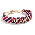 BaubleBar Atlanta Braves Woven Friendship Bracelet