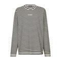 Long-sleeved striped T-shirt