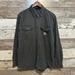 Carhartt Shirts | Carhartt Grey Loose Fit Men's Western Button Up Work Wear Long Sleeve Shirt | Color: Gray | Size: M