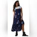 Free People Dresses | By Free People Rosie Posie Midi Sundress Sz Large | Color: Blue | Size: L