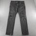 American Eagle Outfitters Jeans | American Eagle Outfitters Jeans Mens 32x30 Gray Denim Distressed Skinny (34x29) | Color: Gray | Size: 32