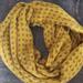 Anthropologie Accessories | Anthropologie Infinity Scarf Wrap Yellow Polka Dot Soft | Color: Gray/Yellow | Size: Os