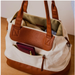 Anthropologie Bags | Euc Graf Lantz Carry-On Travel Weekender | Color: Brown/White | Size: Os
