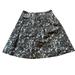 J. Crew Skirts | J. Crew Grey And White Floral Print Aline Silk Skirt 4 | Color: Gray/White | Size: 4