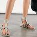 Free People Shoes | Bnwt Free People Vacation Day Wrap Sandals For Women | Color: Gray | Size: 6