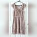 J. Crew Dresses | 100% Silk Chiffon Floral Dress | Color: Gray/Purple | Size: 0