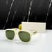 Gucci Accessories | New Gg1188s 005 Gucci Unisex Aviator White Sunglasses Gucci Unisex Eyewear | Color: Green/White | Size: Os