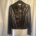 Michael Kors Jackets & Coats | Leather Jacket | Color: Black | Size: M