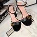 Gucci Shoes | Gucci Marmont High Heel Sandal | Color: Black | Size: 39 1/2