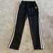 Adidas Pants & Jumpsuits | Adidas Black Pants With White Stripes, Size Small | Color: Black/White | Size: S