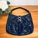 J. Crew Bags | J. Crew Quilted Leather Hobo In Navy Blue | Color: Blue | Size: Os