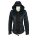 Athleta Jackets & Coats | Athleta Featherless Puffer Jacket Black Quilted Winter Hooded Coat Women Size Xs | Color: Black | Size: Xs