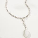 Anthropologie Jewelry | Anthropologie Chunky Locket Necklace Nwt | Color: Silver | Size: Os